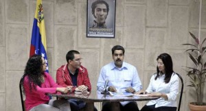 Maduro dio lectura a un comunicado oficial desde La Habana.