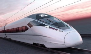El tren rápido es capaz de alcanzar 350 kilómetros por hora.