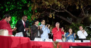 La Plaza Bolívar de Caracas fue escenaio de la celebración por el VIII aniversario del ALBA.