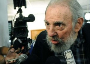 Fidel pasó hora y media dialogando con los periodistas después de ejercer el voto el pasado 3 de febrero. (foto: Ismael Francisco)