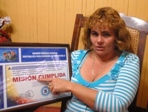 La doctora Neimy Dávila prestó colaboración por cinco años en Venezuela.