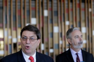 Bruno estuvo acompañado del ministro brasileño de Relaciones Exteriores, Antonio Patriota.