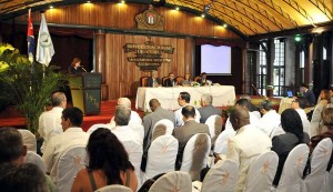 Acto de inauguración de la Reunión del Parlamento Latinoamericano.