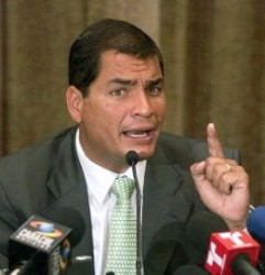 Rafael Correa, presidente de Ecuador.