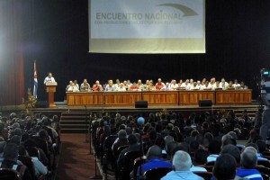 El foro estuvo presidido por el primer vicepresidente, Miguel Díaz-Canel, y el vicepresidente José Ramón Machado Ventura.