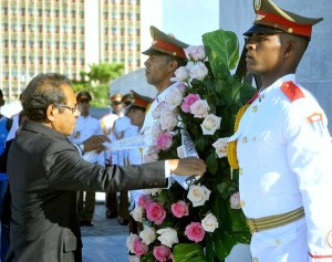 El presidente de Timor Leste rindió homenaje a Martí.