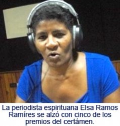 Elsa Ramos arrasó en el Concurso Nacional de Perioidsmo Deportivo.
