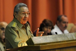 Raúl durante las palabras de clausura del Segundo Período Ordinario de Sesiones del Parlamento cubano.