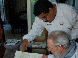 Fidel y Maduro durante su encuentro de este sábado en La Habana.