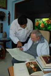 Encuentro de Fidel y Maduro en La Habana, 21 de diciembre de 2013.