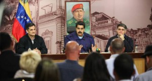 Maduro sostuvo una rueda de prensa con medios venezolanos e internacionales.