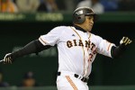 Cepeda en su debut con los Gigantes de Yomiuri.