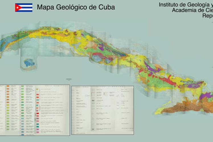 cuba, mapa geologico, geocuba