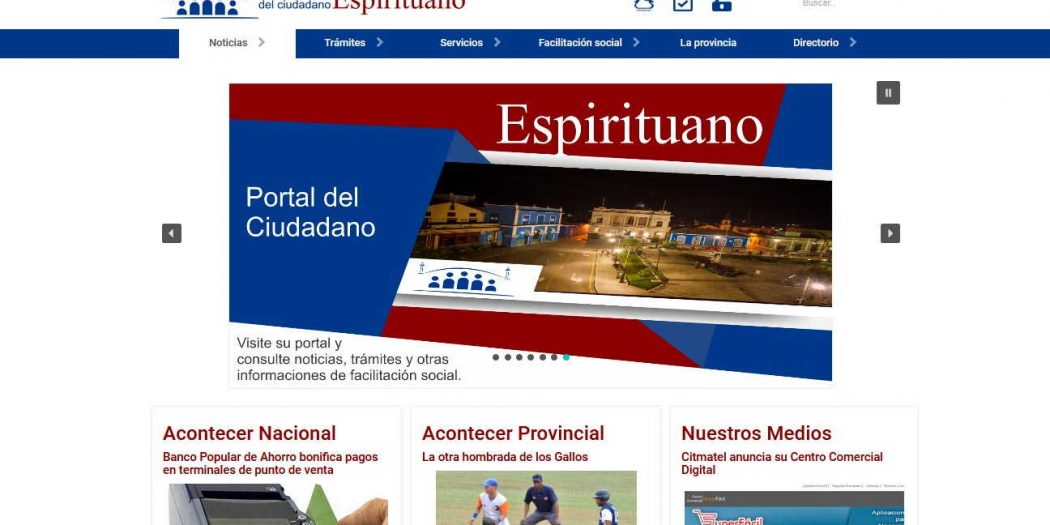 sancti spiritus, asamblea provincial del poder popular, sitio web, portal del ciudadano