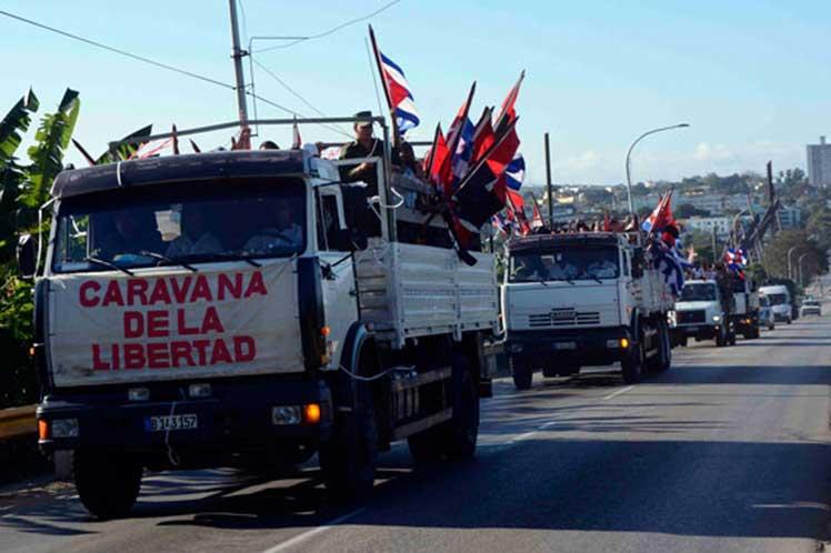 cuba, caravana de la libertad, una sola revolucion, revolucion cubana, fidel castro