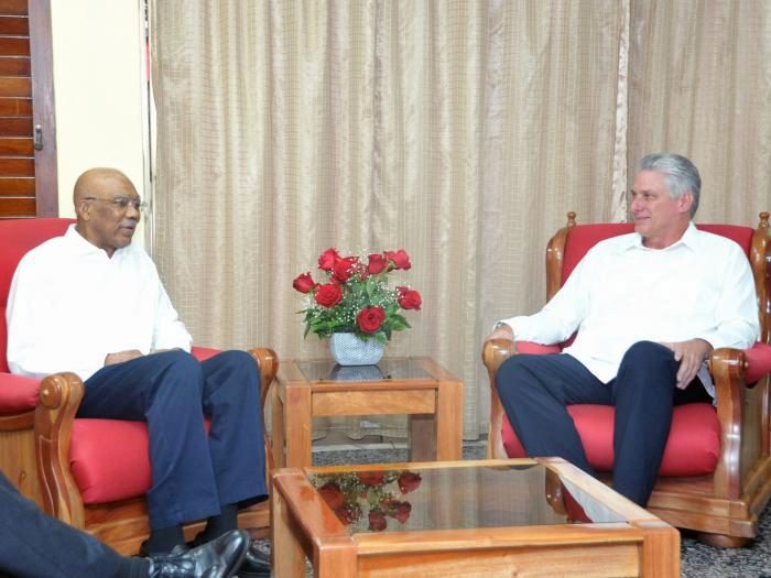 cuba, guyana, miguel diaz-canel, presidente de cuba, presidente de guyana