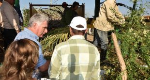 sancti Spíritus, presidente de cuba en sancti spiritus, miguel diaz-canel bermudez, la sierpe, sur del jibaro, empresa agroindustrial de granos