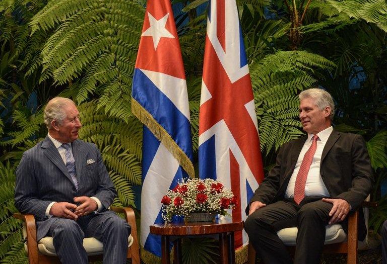 cuba, reino unido, altezas britanicas, miguel diaz-canel, presidente de cuba