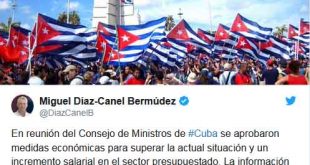 Díaz-Canel, salarios, Consejo de Ministros