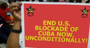 cuba, sudafrica, partido comunista de sudafrica, bloqueo de eeuu a cuba