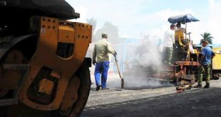 cuba, viales, reparacion de viales, autopista nacional, miguel diaz-canel, presidente de cuba