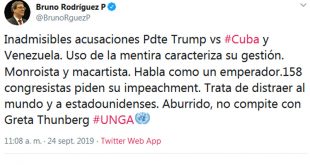 Cuba, EE.UU., Minrex, ONU, Donald Trump