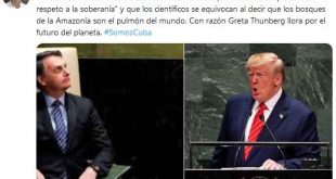 Díaz-Canel, Jair Bolsonaro, Donald Trump, cambio climático