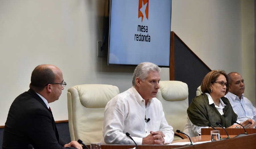 cuba, miguel diaz-canel, presidente de cuba, combustibles, energia electrica, mesa redonda