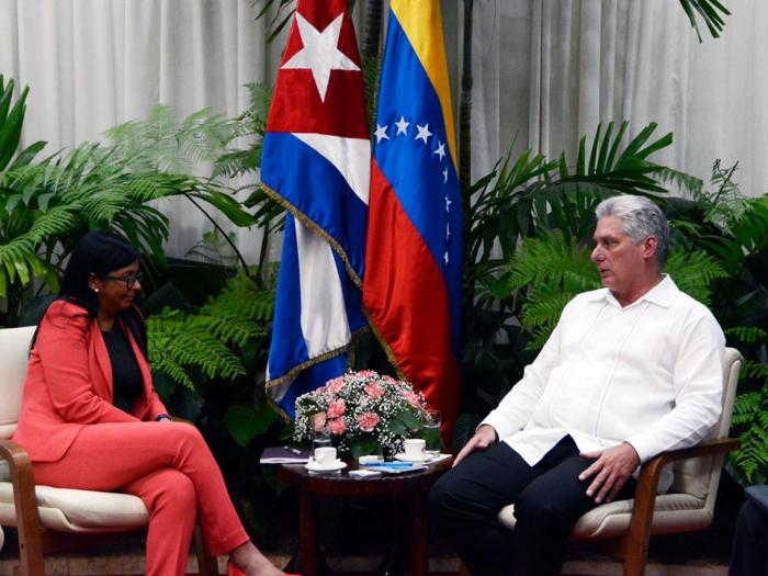 cuba, venezuela, delcy rodriguez, miguel diaz-canel, predidente de cuba