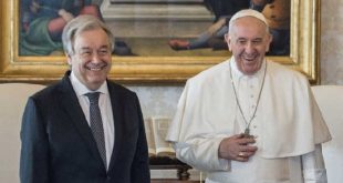 santa sede, el vaticano, papa francisco, antonio guterres, secretario general de la onu