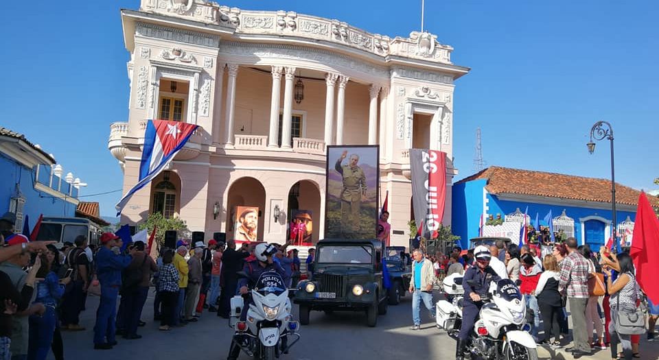 sancti spiritus, historia de cuba, caravana de la libertad, fidel castro, aniversario 61 del triunfo de la revolucion, revolucion cubana