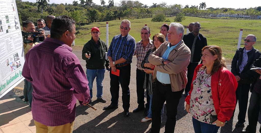 sancti spiritus, managuaco, empresa pecuaria managuaco, miguel diaz-canel, presidente de cuba en sancti spiritus