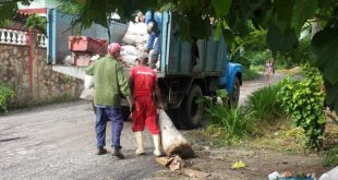 sancti spiritus, desechos solidos, servicios comunales, coronavirus, covid-19, pandemia mundial