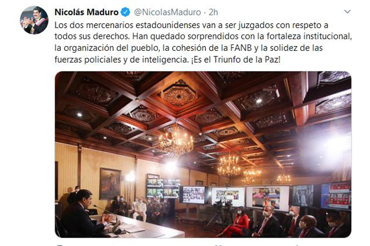 Venezuela, Estados Unidos, Nicolás Maduro, mercenarios