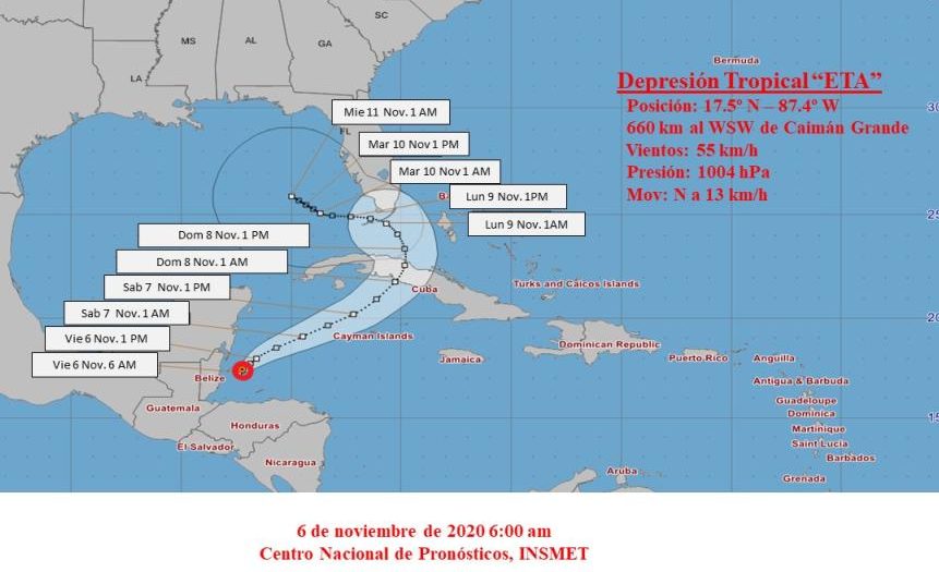 cuba, eta, lluvias, tormenta tropical, ciclones, huranes, desastres naturales