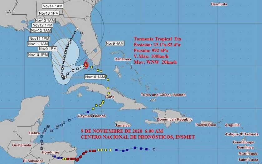 cuba, insmet, meteorologia, tormenta tropical eta