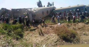 egipto, accidente ferroviario, choque de trenes