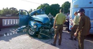 sancti spiritus, accidente de transito, jatibonico, omnibus yutong