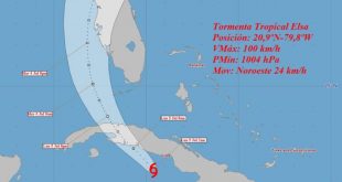 cuba, meteorologia, instituto de meteorologia, insmet, tormenta tropical elsa, ciclones, huracanes, lluvias