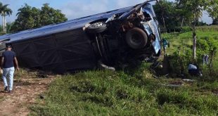 sancti spiritus, jatibonico, accidente de transito, lesionados, yutong, omnibus nacionales