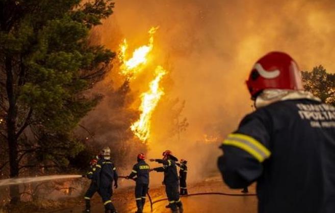 grecia, incendios, incendios forestales, deastres naturales, bomberos