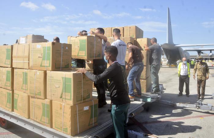 cuba, argentina, donaciones, covid-19, vacuna contra la covid-19, solidaridad con cuba, miguel diaz-canel