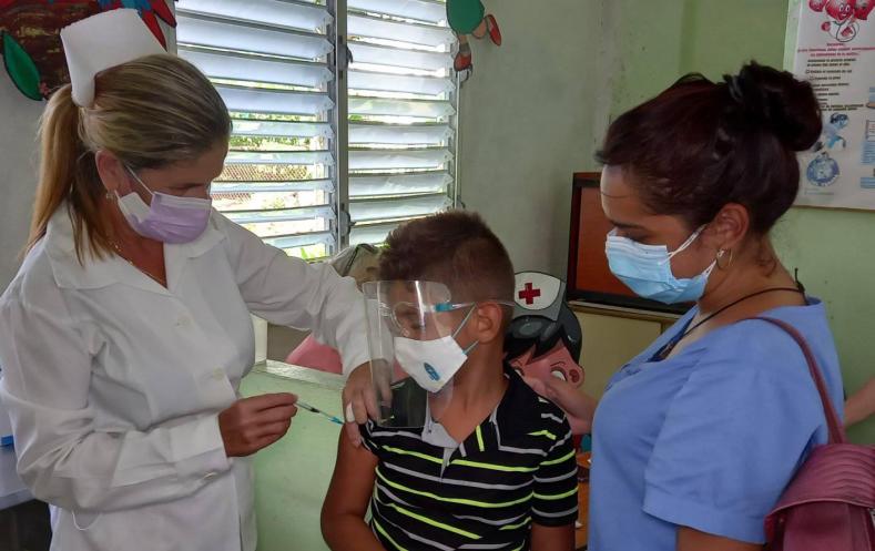 sancti spiritus, vacuna contra la covid-19, soberana 02, soberana plus, niños, edad pediatrica