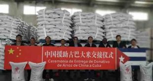 china, cuba, solidaridad con cuba, donaciones, arroz