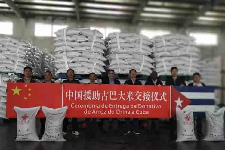 china, cuba, solidaridad con cuba, donaciones, arroz
