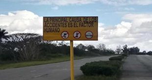 sancti spiritus, autopista nacional, transito, señalizacion