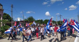 sancti spiritus, primero de mayo, primero de mayo en sancti spiritus, ctc, central de trabajadores de cuba, iguara, yaguajay