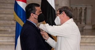 cuba, siria, medalla de la amistad, solidaridad con cuba, bruno rodriguez