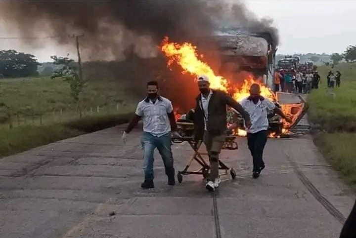 camaguey, accidente de transito, muertes, lesionados, incendio