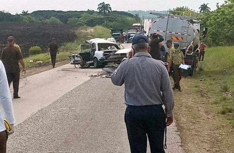 sancti spiritus, accidente de transito, muertes, lesionados, carretera central